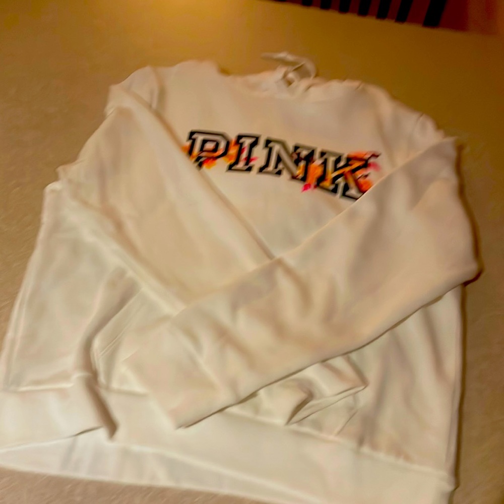 Pink sweatshirt, size Large, new with tags